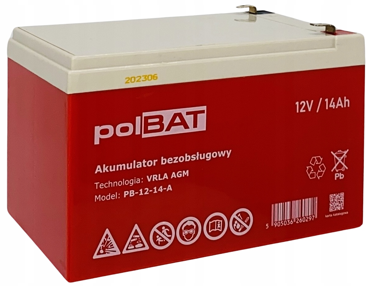 Akumulátor polBAT 12 V 14 Ah